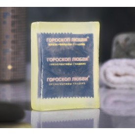 Светящееся мыло "Экстренная помощь" с презервативом - 105 гр.